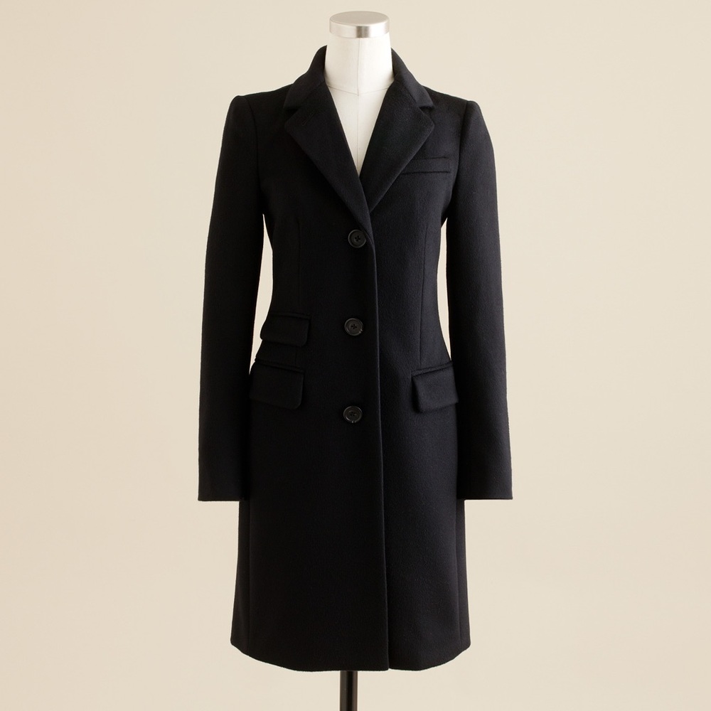 J. Crew Plaza Coat in Black